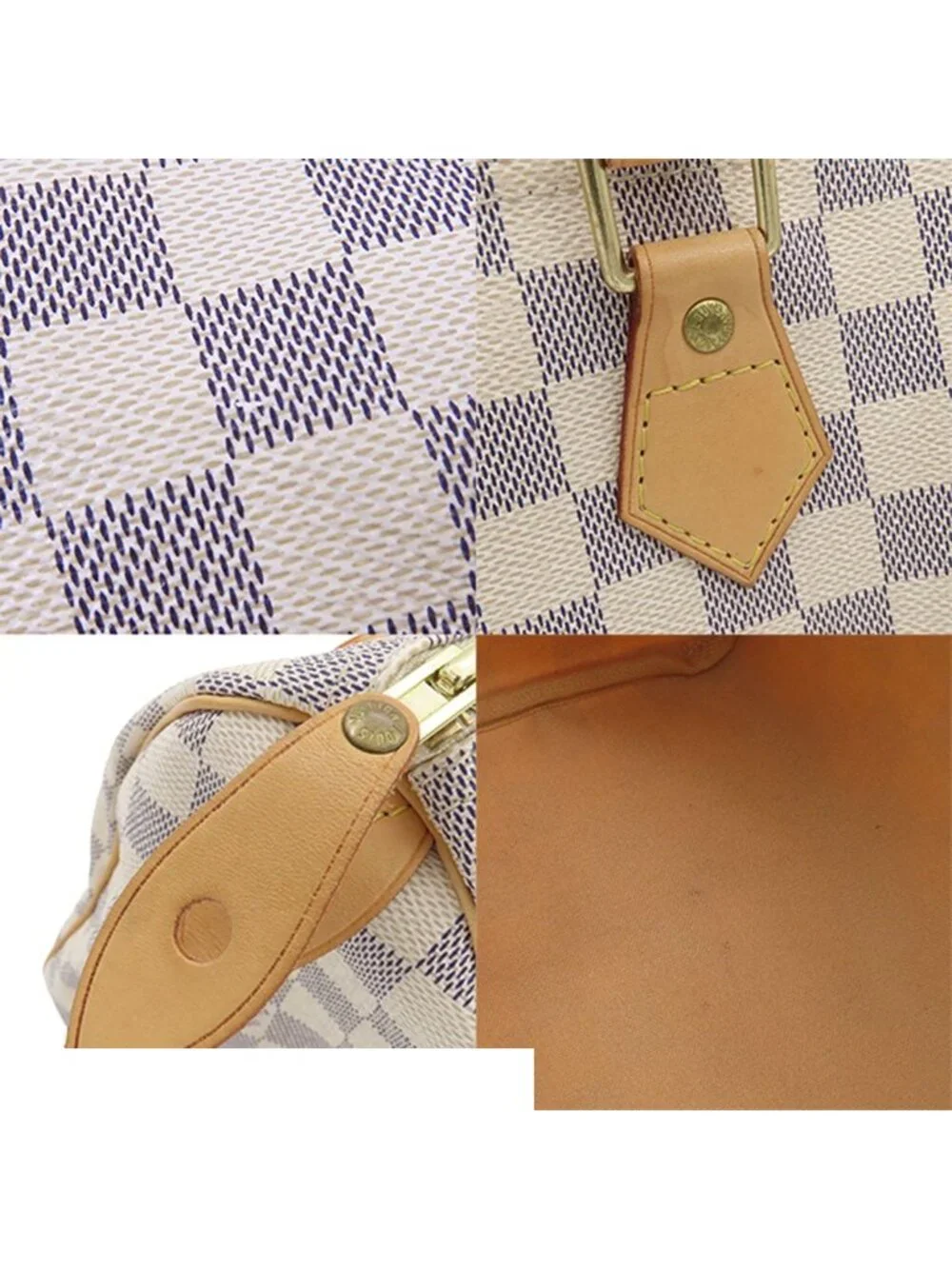 Louis Vuitton Speedy 25 Azur Damier Canvas Mini Boston Bag